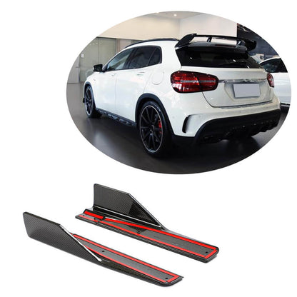 Door sill plates (for GLA45 AMG 2013-2016, Carbon) for Mercedes GLA X156 2014-2019 - image 1