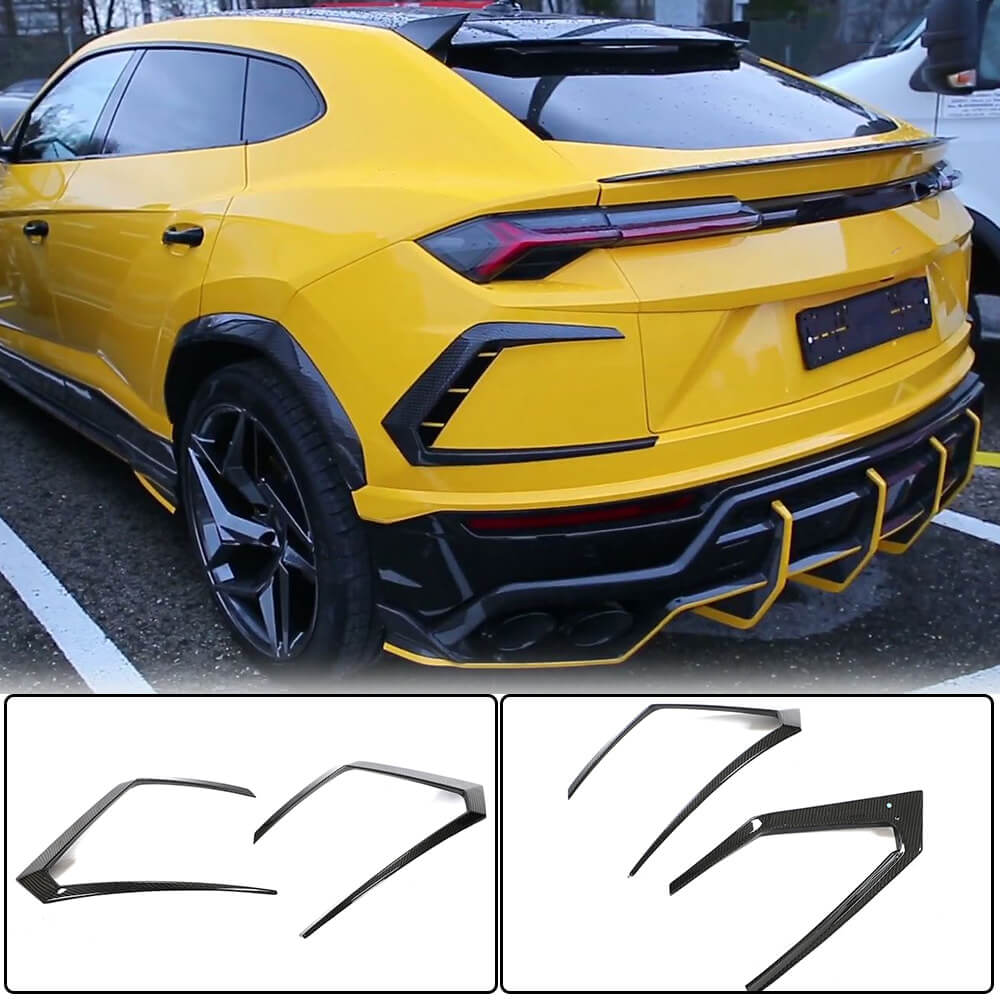 Rear Bumper Splitters Dry Carbon Fiber for Lamborghini Urus - image 1