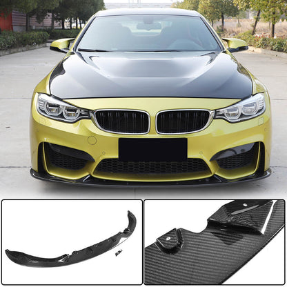 Front Bumper Lip V4 for F82/F83, Carbon for BMW 4 Series F-32 2012-2020 - image 1