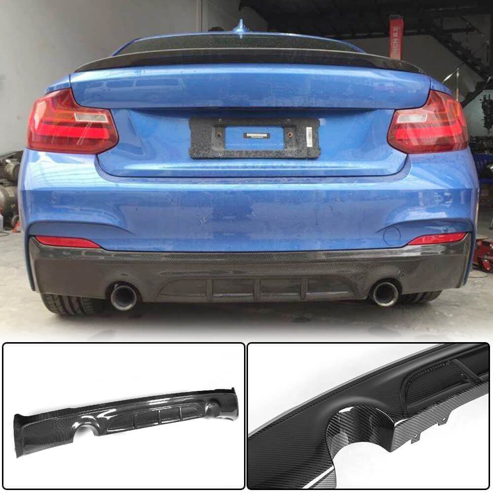 Rear Diffuser V1 for F22/F23 M-Sport, Carbon for BMW 2 Series F22/F23 2014-2021 - image 1