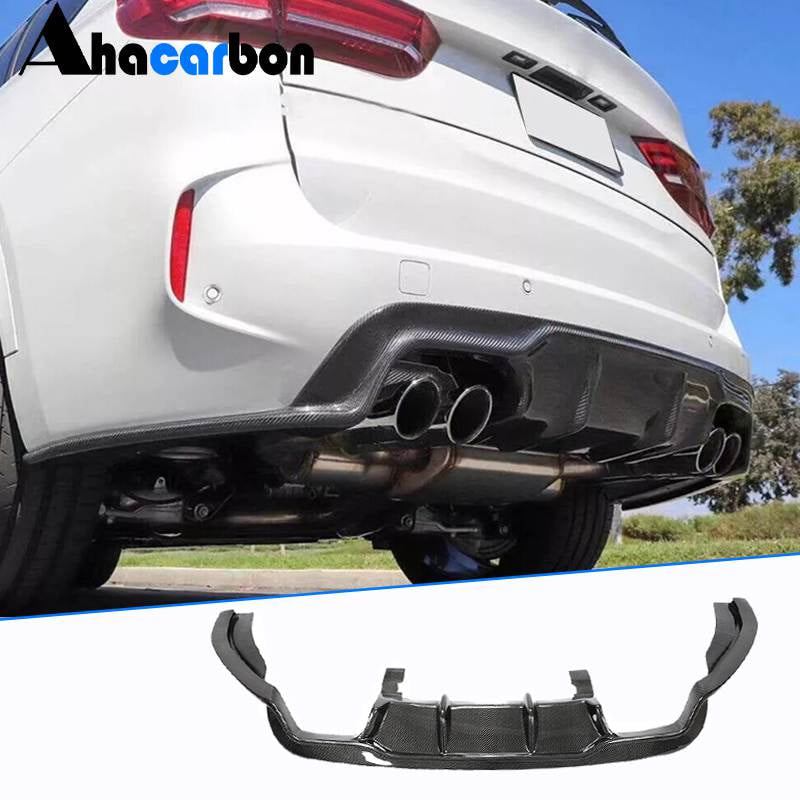Rear Bumper Diffuser Carbon Fiber V1 (for F85) for BMW X5 F-15 2013-2018 - image 1