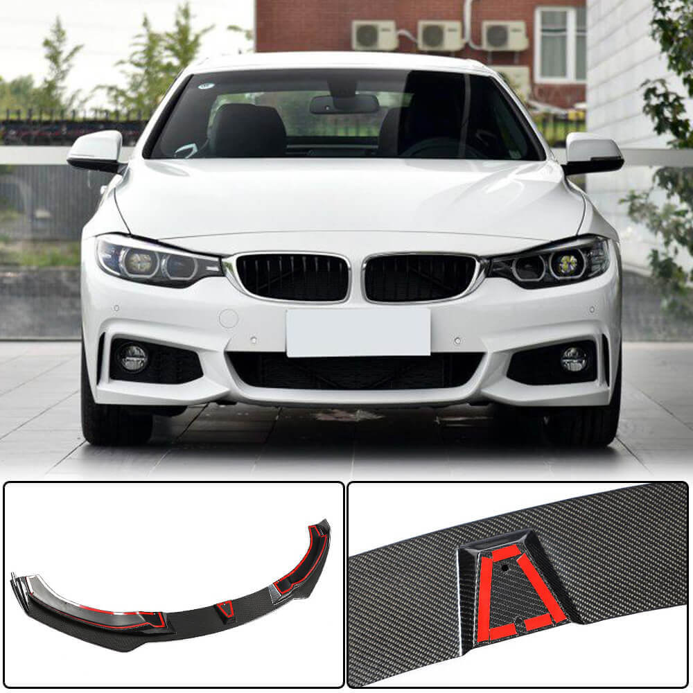 Front Lip V2 for M-Sport, Carbon for BMW 4 Series F-32 2012-2020 - image 1