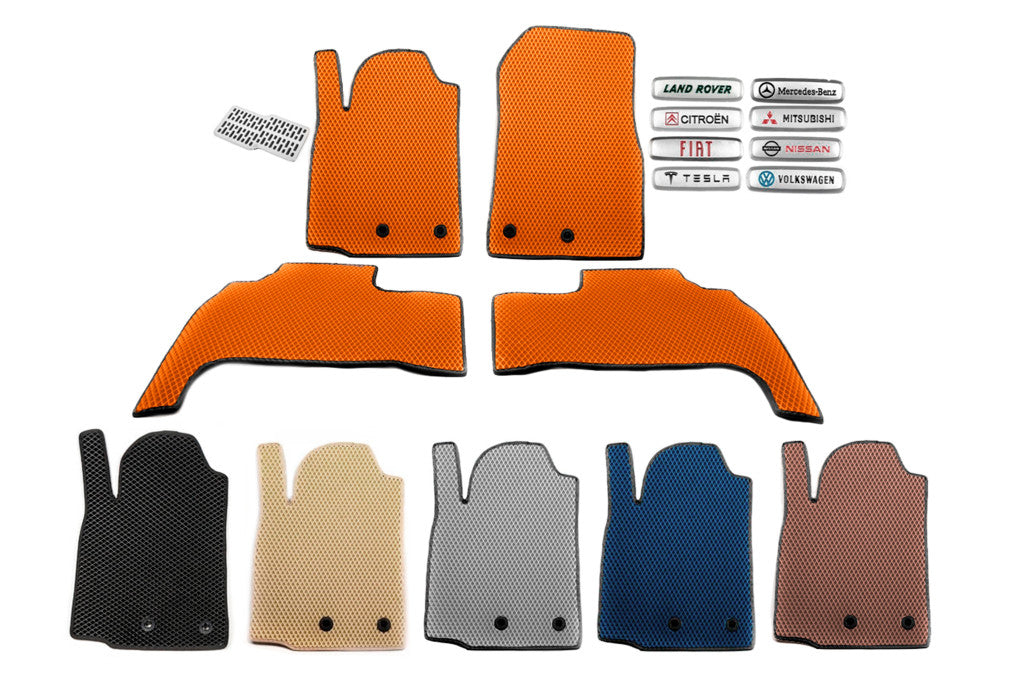 EVA Floor Mats (Orange) for Mazda 2 2007-2014 - image 1