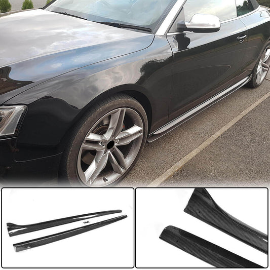 Side sills (Coupe/Convertible, Carbon) for Audi A5 2007-2015 - image 1