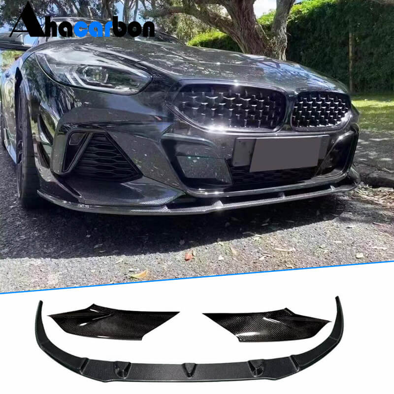 Front Bumper Lip Carbon Fiber V2 (M-Sport) for BMW Z4 (G29) 2018- - image 1