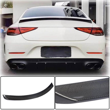 Spoiler V6 (2018-2020, Carbon) for Mercedes CLS C257 2018- - image 1