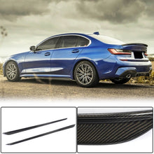 Side Skirt Extensions V4 (for G20 M-Sport, Carbon) for BMW 3 Series G20/G21 2018- - image 1