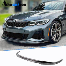Front Bumper Lip V8 for M-Sport 2018-2022 Carbon for BMW 3 Series G20/G21 2018- - image 1