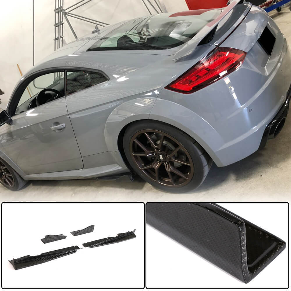 Side Skirts (2014-2019, Carbon) for Audi ТТ 2014-2023 - image 1