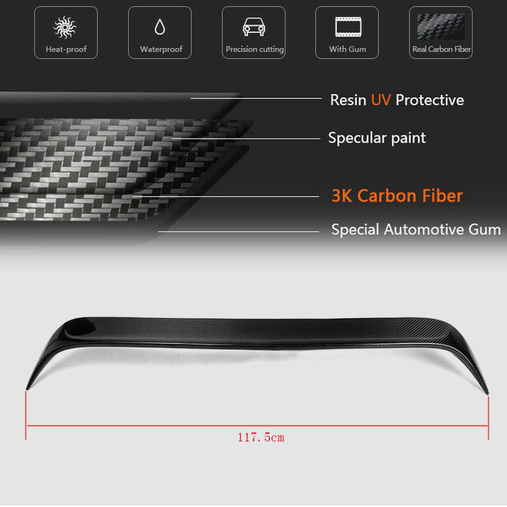 Spoiler V1 (SD, Carbon) for Mercedes CLA C117 2013-2019 - image 1