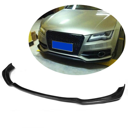 Front Bumper Lip V1 (for S-Line, 2010-2014, Carbon) for Audi A7 2010-2018 - image 1