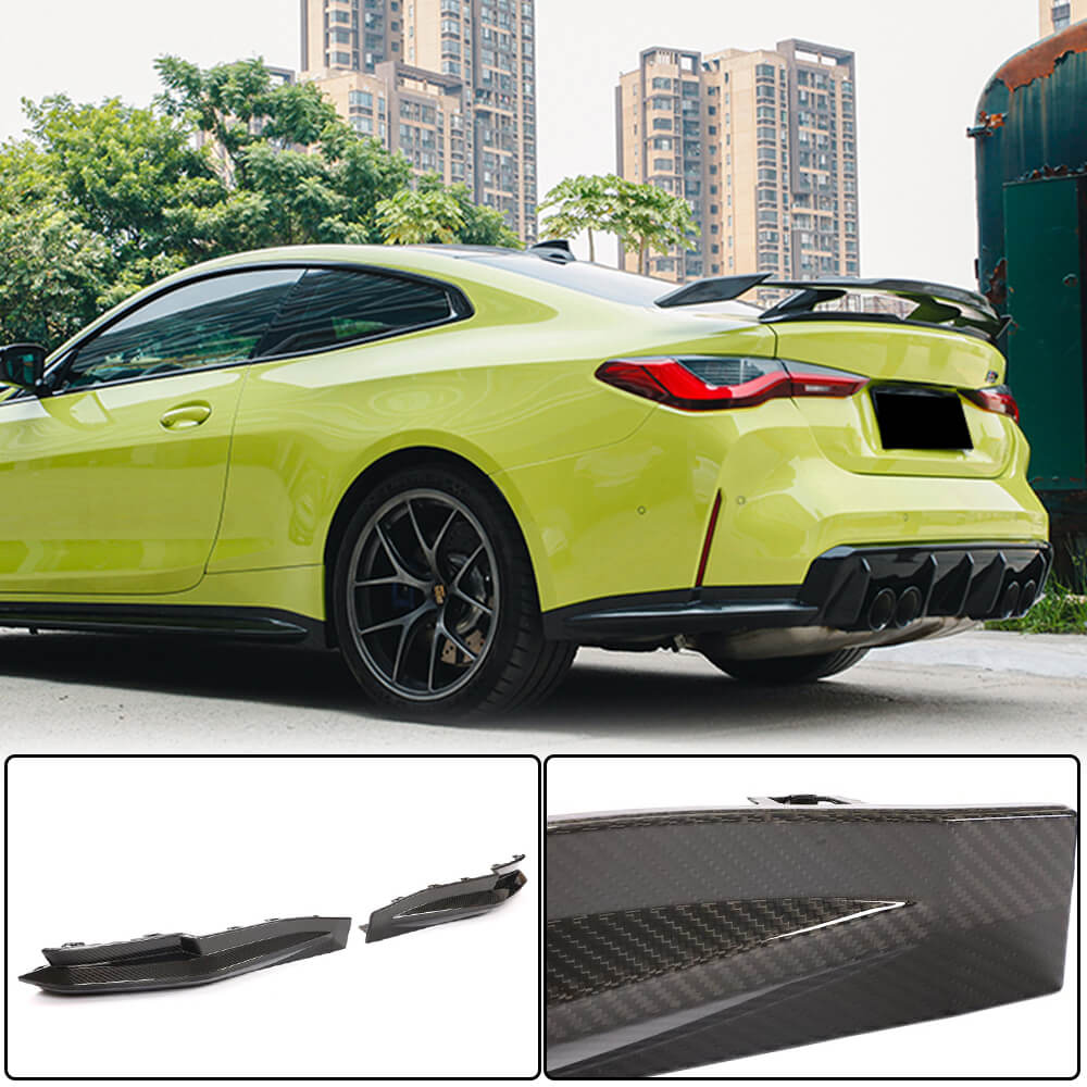 Rear Bumper Splitters Carbon Fiber V2 (for G82/G83) for BMW 4 series G22/23/26 2020- - image 1