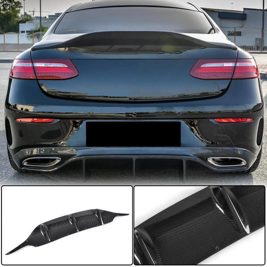 Rear bumper diffuser V2 (for AMG-Line 2017-2019, Carbon) for Mercedes E-class coupe C238 - image 1