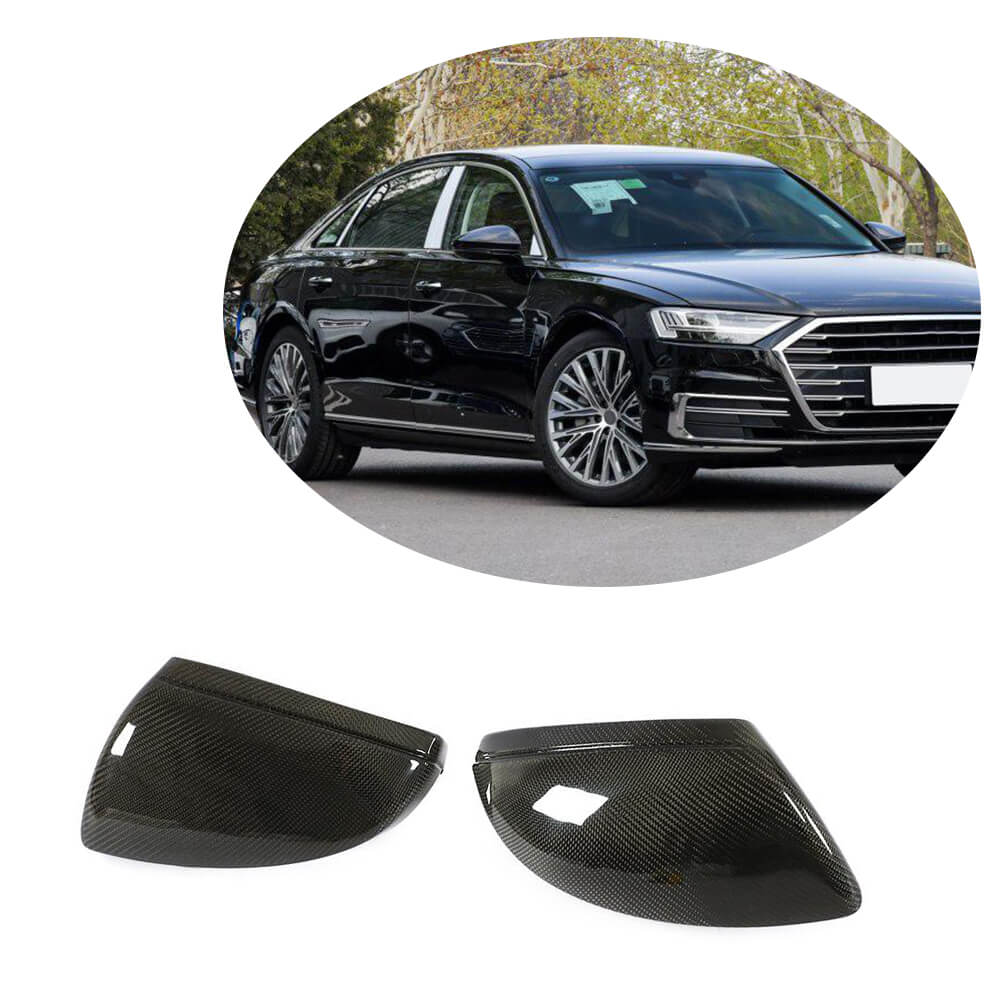 Mirror Covers Replacement Style Carbon Fiber V1 for Audi A6 C8 2018- - image 1