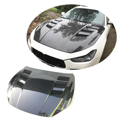 Hood (2014-2020, Carbon) for Maserati Ghibli 2013-2023 - image 1