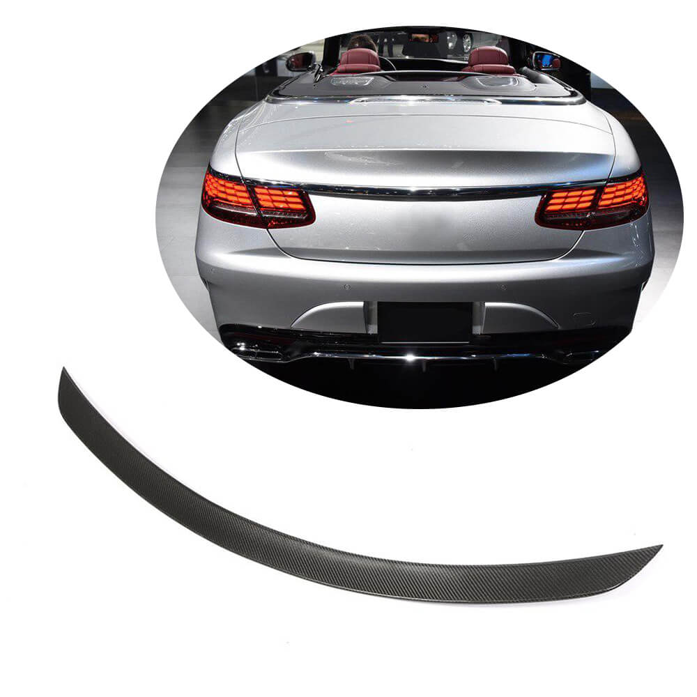 Spoiler (Convertible, Carbon) for Mercedes S-class C217 Coupe 2014-2020 - image 1