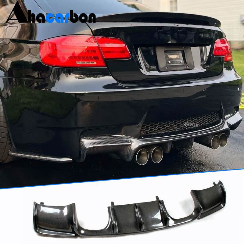 Rear Bumper Diffuser Carbon Fiber V3 (for E92/E93 M3) for BMW 3 series E-90/91/92/93 2005-2011 - image 1