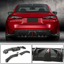 Rear Bumper Diffuser With Splitters Dry Carbon Fiber V4 (for G82/G83 2021+) for BMW 4 series G22/23/26 2020- - image 1