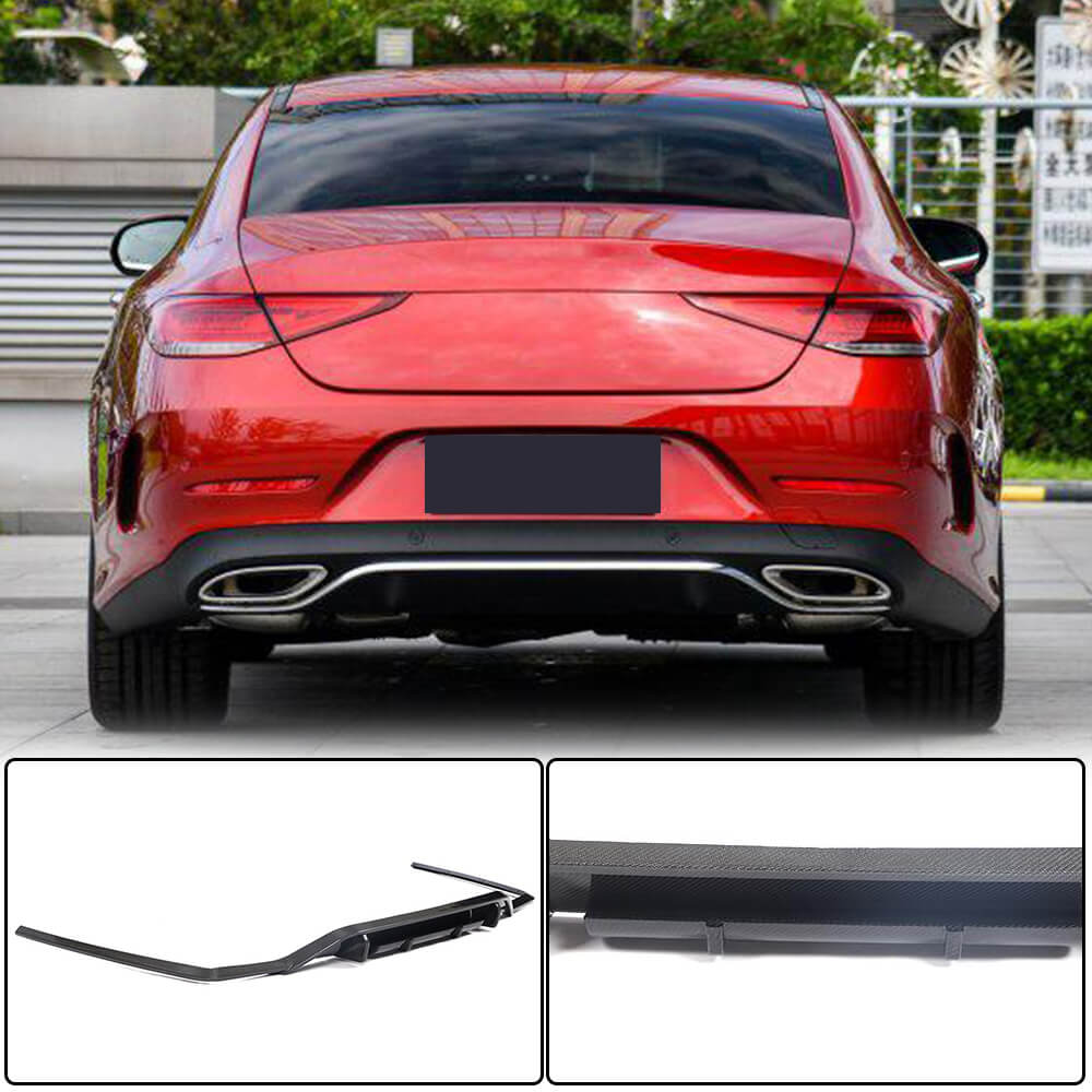 Rear Bumper Diffuser V1 for AMG-Line 2018-2020 Carbon for Mercedes CLS C257 2018- - image 1