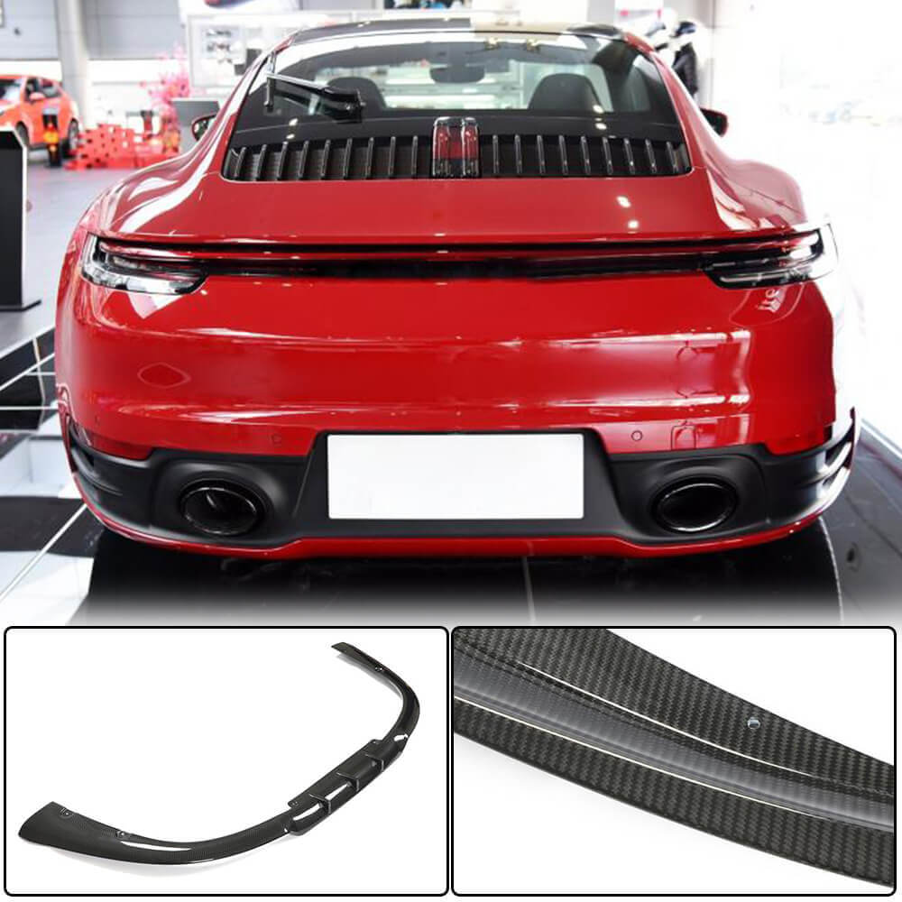 Rear Bumper Diffuser for Carrera/Targa, Carbon for Porsche 911 (992) 2018– - image 1
