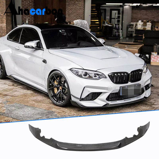Front Bumper Lip V2 for F87 M2 Competition, Carbon for BMW 2 Series F22/F23 2014-2021 - image 1