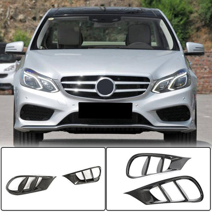 Front bumper inserts (for AMG-Line 2013-2016, Carbon) for Mercedes E-сlass W212 2009-2016 - image 1