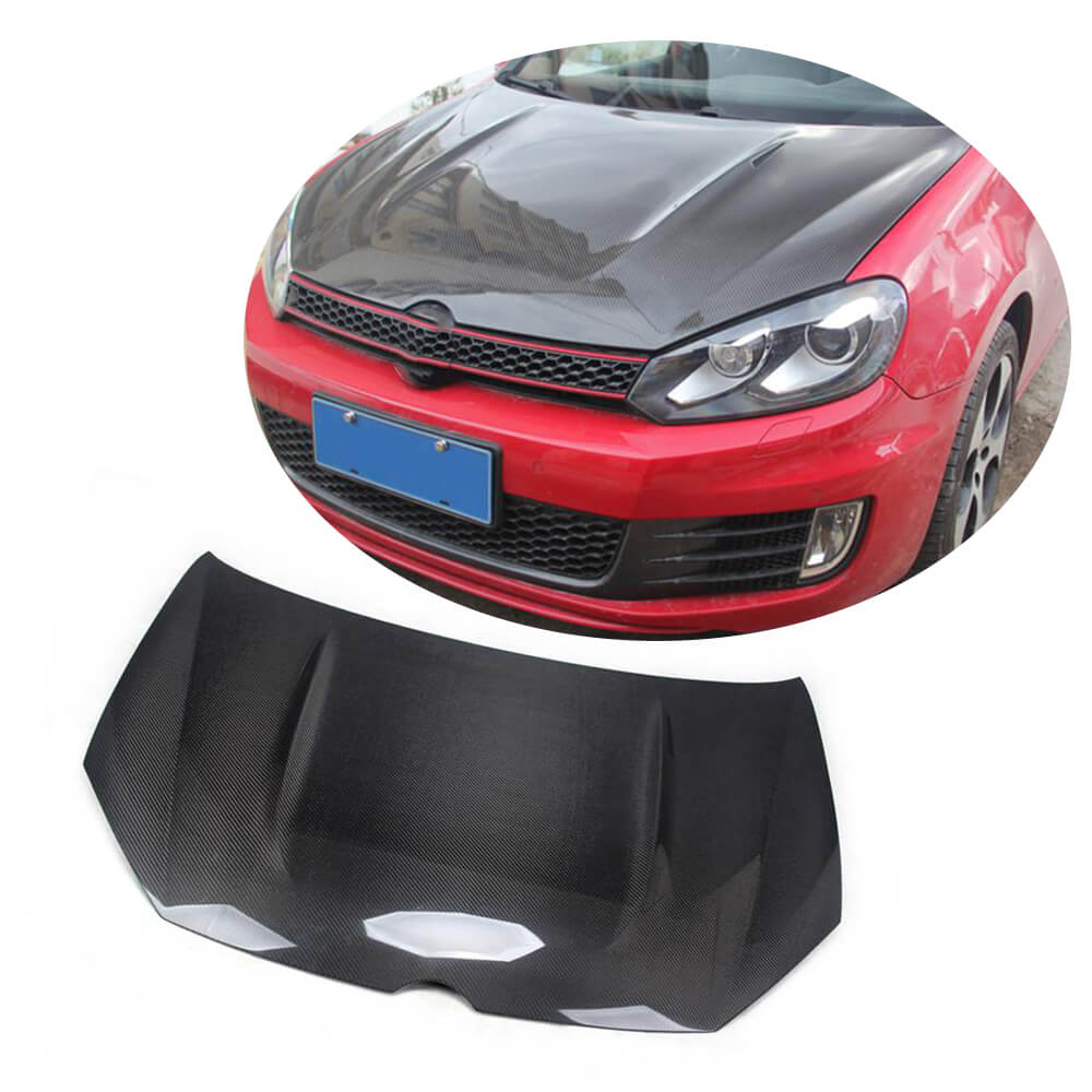 Hood (for HB 2010-2013, Carbon) for Volkswagen Golf 6 2008-2014 - image 1