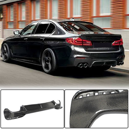 Rear Bumper Diffuser V1 for M-Sport 2017-2020, Carbon for BMW 5 Series G30/31 2017-2023 - image 1