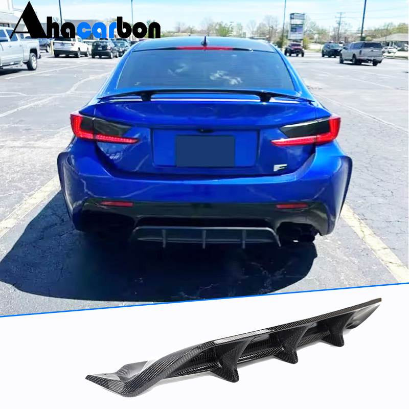 Rear Bumper Diffuser for RC F 2014-2018, Carbon for Lexus RC 200t 2014- - image 1
