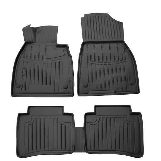 Rubber Floor Mats Stingray 3D (5 pcs) for Mercedes EQS 2021- - image 1