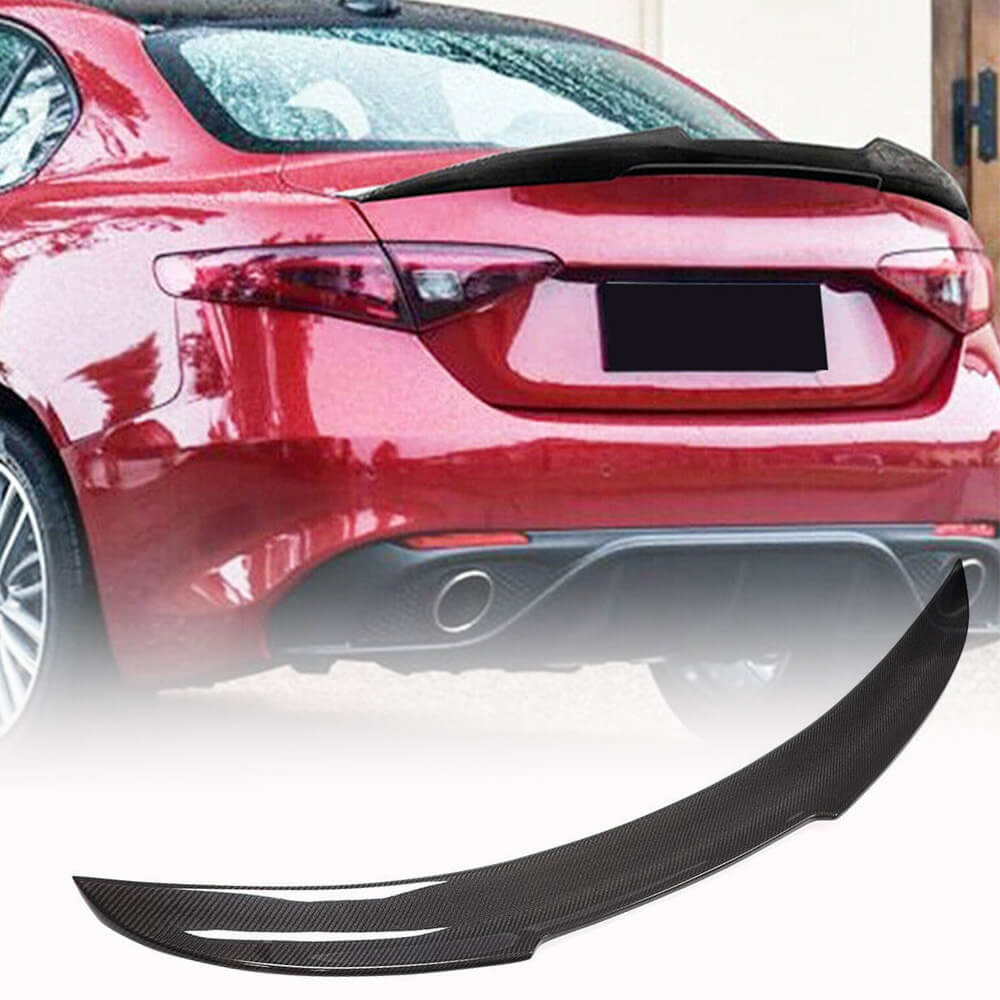 Spoiler V4 (Carbon) for Alfa Romeo Giulia 2016-2022 - image 1