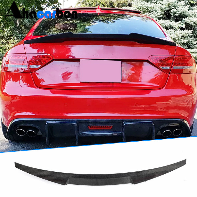 Spoiler V2 (for Coupe, Carbon) for Audi A5 2007-2015 - image 1