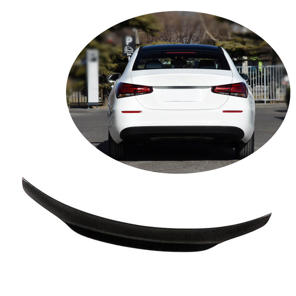 Spoiler V4 (for SD, Carbon) for Mercedes A-сlass W177 2018- - image 1