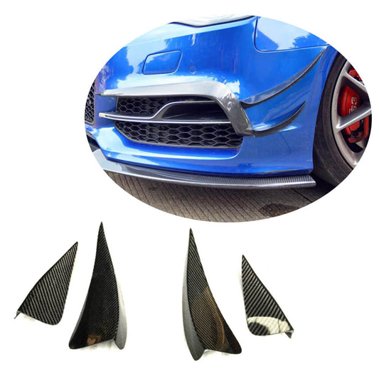 Front bumper trims (for S-Line SD 2012-2016, Carbon) for Audi A3 2012-2020 - image 1