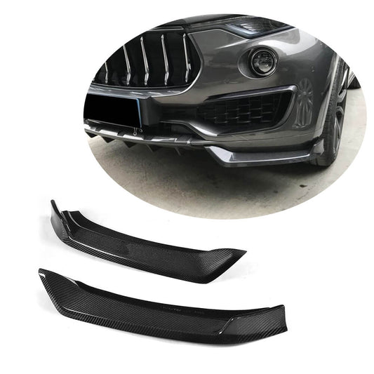 Carbon Front Bumper Flaps (for Base/S) for Maserati Levante 2016- - image 1