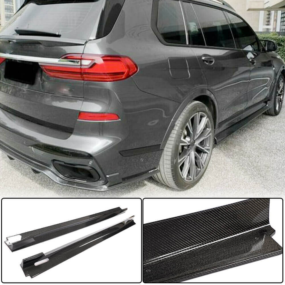 Side Skirt Extensions (for M-Sport, Carbon) for BMW X7 G07 2019- - image 2
