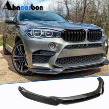 Front Bumper Lip V1 for F86, Carbon for BMW X6 F16 2014-2019 - image 1