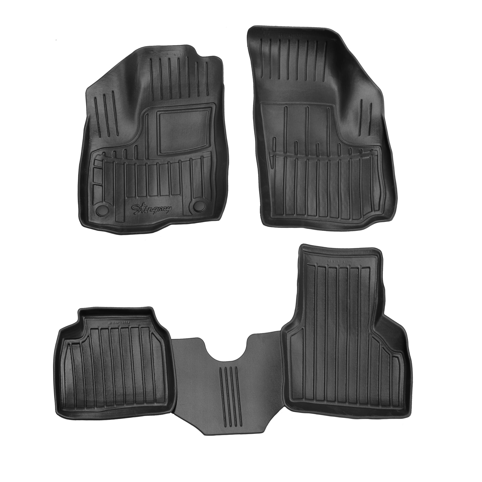Stingray 3D Rubber Floor Mats (4 pcs) for Fiat Doblo I 2001-2005 - image 1