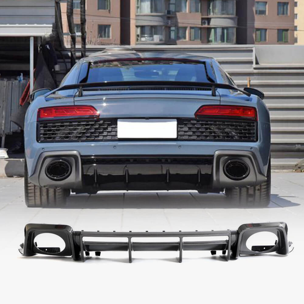 Rear Diffuser V2 (for Spyder 2020+, Carbon) for Audi R8 2015- - image 1