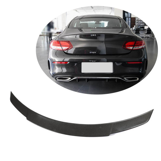 Spoiler V7 (for coupe 2015-2019, Carbon) for Mercedes C-class W205 2014-2021 - image 1