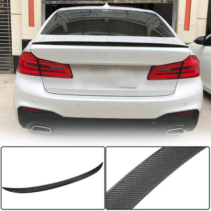 Rear Trunk Spoiler Carbon Fiber V8 (SD) for BMW 5 Series G30/31 2017-2023 - image 1