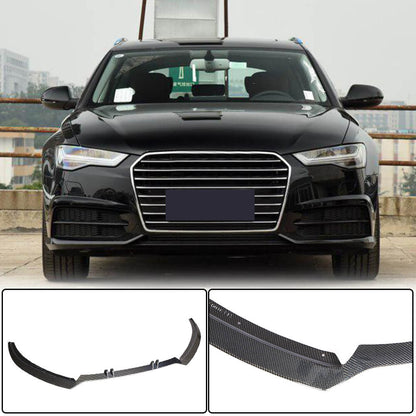 Front bumper lip Carbon V2 (for S-Line 2014-2018) for Audi A6 C7 2011-2017 - image 1