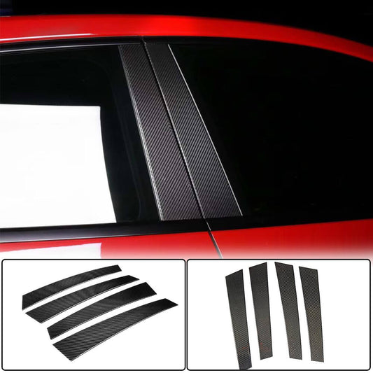 Covers on the door pillars (2016-2020, Carbon) for Porsche Panamera 2016-2023 - image 1