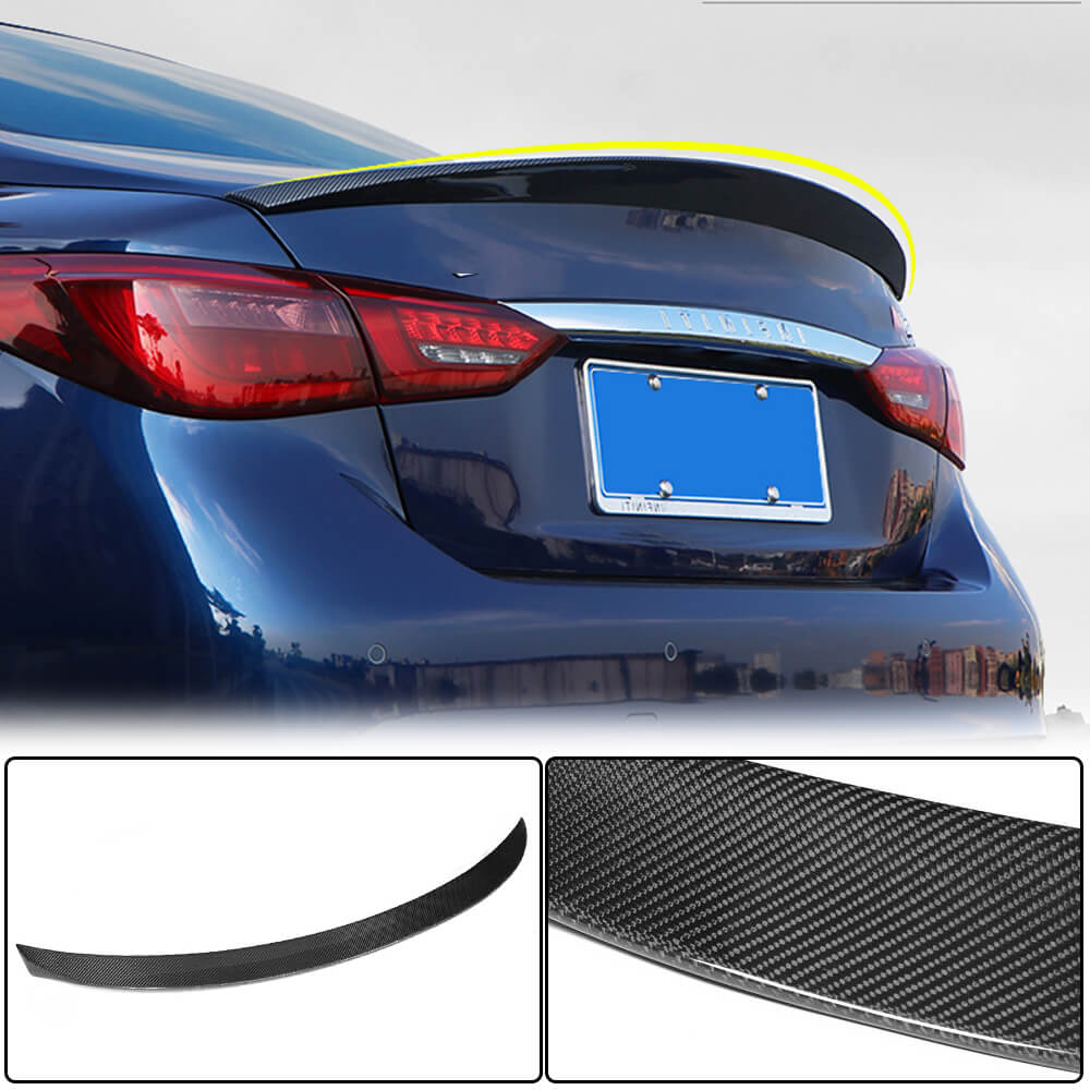 V7 Spoiler (for Q50, Carbon) for Infiniti Q50/Q60 2013-2024 - image 1