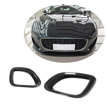 Carbon Front Bumper Covers (for Base 2021+) for Jaguar F-Type 2013-2024 - image 1