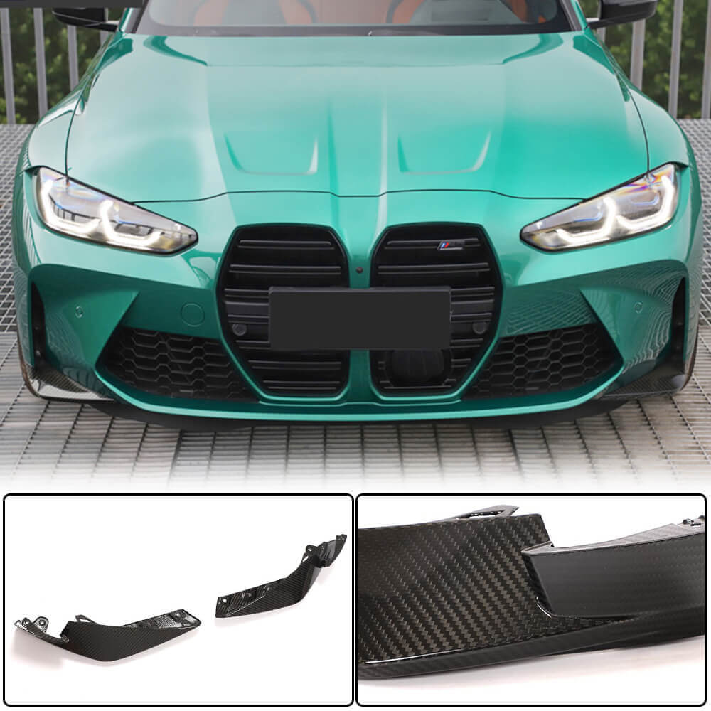 Front Bumper Flap Extensions (for G82/G83, Carbon) for BMW 4 Series G22/23/26 2020- - image 1