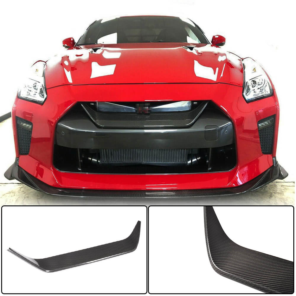 Grille Cover (2017-2019, Carbon) for Nissan GT-R 2008-2025 - image 1