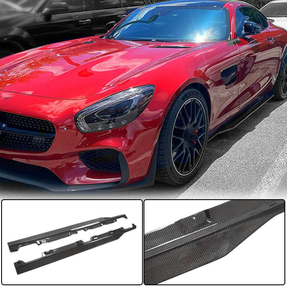 Side Skirts (2015-2017, Carbon) for Mercedes AMG GT C190/R190 2014-2022 - image 1