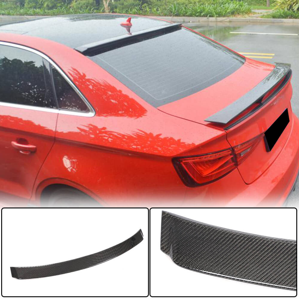 Rear window spoiler V1 (for Sedan, Carbon) for Audi A3 2012-2020 - image 1