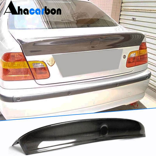 Rear Trunk Spoiler Carbon Fiber V1 (SD) for BMW 3 series E-46 1998-2006 - image 1